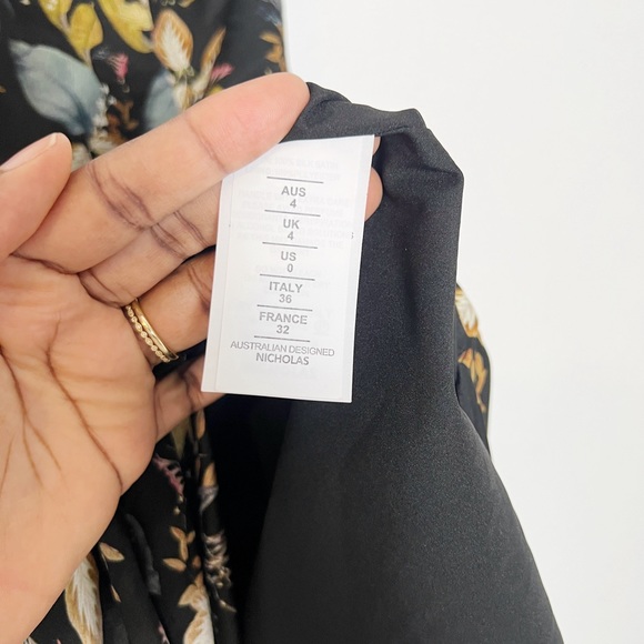 NICHOLAS One Shoulder Tie Neck Dress - Picture 9 of 10